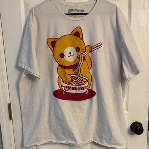 Cat with Noodles Graphic Tee